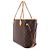 Borsa Tote Louis Vuitton Neverfull MM Monogram Marrone Beige Monogramma - vista 3