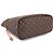 Borsa Tote Louis Vuitton Neverfull MM Monogram Marrone Beige Monogramma - vista 4