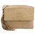 Chanel Vintage Diamond CC Flap Pocket gestepptes Lammleder Medium Beige