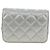 Chanel CC Star Flap Gürtel aus gestepptem Lammleder Silber - Ansicht 2