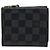 Louis Vuitton Damier Graphite Bi-fold Wallet Brown Black