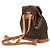 Zaino Louis Vuitton Monogram Montsouris MM Marrone - vista 2