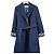 Christian Dior Navy Wool Silk Blend Monogram Reversible Coat