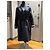 Christian Dior Navy Wool Silk Blend Monogram Reversible Coat - view 11