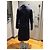 Christian Dior Navy Wool Silk Blend Monogram Reversible Coat - view 12