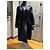 Christian Dior Navy Wool Silk Blend Monogram Reversible Coat - view 3