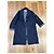 Christian Dior Navy Wool Silk Blend Monogram Reversible Coat - view 9