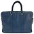 Borsa Louis Vuitton Taiga Portedocument Voyage PM Blu - vista 2