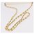 CHANEL Borsa a Spalla Matelasse con Catena in Pelle di Agnello Bianco Oro CC Auth 190491 D'oro - vista 7