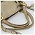 Miu Miu Tote Bag Leder 2way Beige Gold Auth 191362 Golden - Ansicht 7