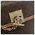 Céline Borsa CELINE Macadam Canvas PVC Pelle Marrone Oro Auth mr2743 D'oro - vista 14