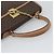 Céline Borsa CELINE Macadam Canvas PVC Pelle Marrone Oro Auth mr2743 D'oro - vista 7