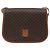 Céline Borsa a Spalla CELINE Macadam Canvas PVC Pelle Marrone Oro Auth mr2732 D'oro - vista 2