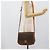 Céline Borsa a Spalla CELINE Macadam Canvas PVC Pelle Marrone Oro Auth mr2732 D'oro - vista 23