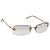 Lunettes de soleil CHANEL COCO Mark en métal doré CC Auth 189994
