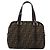 FENDI Zucca Canvas Handtasche Schwarz Braun Authentisch 191295 - Ansicht 2