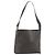 Céline Borsa a tracolla CELINE Macadam Canvas PVC Pelle Nera Oro Auth mr2663 Nero D'oro