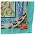 Hermès HERMES Carre 140 Scarf "TROPIQUES" Cashmere Blue Auth hk3926M - vista 10