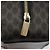 Céline Borsa Boston Mini CELINE Macadam Canvas PVC Nero Oro Auth 190399A D'oro - vista 15