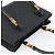Borsa GUCCI GG Canvas Bamboo Nera 112526 Auth 190836A Nero - vista 6