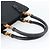 Borsa GUCCI GG Canvas Bamboo Nera 112526 Auth 190836A Nero - vista 7