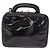 CHANEL Vanity Cosmetic Pouch Patent 2way Black Gold CC Auth BA14000A Nero D'oro - vista 3