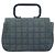 Borsa CHANEL 2.55 Choco Bar Line Canvas Blu CC Auth mr2780V - vista 3
