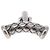 BOTTEGA VENETA INTRECCIATO Cuffs & Cuff Case Silver Ag925 Auth BA14025V Argento - vista 16