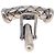 BOTTEGA VENETA INTRECCIATO Cuffs & Cuff Case Silver Ag925 Auth BA14025V Argento - vista 17