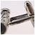 BOTTEGA VENETA INTRECCIATO Cuffs & Cuff Case Silver Ag925 Auth BA14025V Argento - vista 22