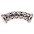BOTTEGA VENETA INTRECCIATO Cuffs & Cuff Case Silver Ag925 Auth BA14025V Argento - vista 23