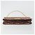 Borsa a tracolla con catena in tela Christian Dior Trotter Rosso Oro Auth 190630 - vista 9