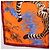 Hermès Sciarpa HERMES Carre 45 "Les Tigreaux" Seta Arancione Autentica 190026SAM - vista 4