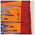 Hermès Sciarpa HERMES Carre 45 "Les Tigreaux" Seta Arancione Autentica 190026SAM - vista 7