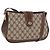 Borsa GUCCI GG Supreme Web Sherry Line PVC Beige Oro 116 02 076 Auth 190492 D'oro