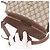 Borsa GUCCI GG Supreme Web Sherry Line PVC Beige Oro 116 02 076 Auth 190492 D'oro - vista 15