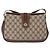 Borsa GUCCI GG Supreme Web Sherry Line PVC Beige Oro 116 02 076 Auth 190492 D'oro - vista 2