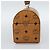 Borsa Vanity MCM Vicetos Logogram PVC Pelle Marrone Oro Auth 190615A D'oro - vista 5