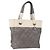Borsa CHANEL Paris Biarritz PM in PVC e tela Grigio Argento CC Autentica 190477A Marrone