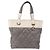 Borsa CHANEL Paris Biarritz PM in PVC e tela Grigio Argento CC Autentica 190477A Marrone - vista 2
