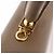 Borsa Salvatore Ferragamo Gancini in pelle beige oro Auth 191690 - vista 25