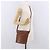 Borsa a Spalla Coach in Pelle Marrone e Oro Auth 189421 D'oro - vista 21