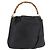 Borsa a Spalla GUCCI Bamboo in Pelle 2way Nero Oro 001 3444 1577 Auth 189938 D'oro