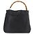 Borsa a Spalla GUCCI Bamboo in Pelle 2way Nero Oro 001 3444 1577 Auth 189938 D'oro - vista 3