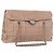 Borsa a Spalla con Catena PRADA in Pelle Rosa Argento Auth gh2200A
