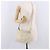 CHANEL Matelasse Shoulder Bag Lamb Skin White Gold CC Auth BA13767 - vista 24
