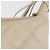 CHANEL Matelasse Shoulder Bag Lamb Skin White Gold CC Auth BA13767 - vista 4