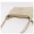 CHANEL Matelasse Shoulder Bag Lamb Skin White Gold CC Auth BA13767 - vista 7