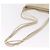 CHANEL Matelasse Shoulder Bag Lamb Skin White Gold CC Auth BA13767 - vista 8