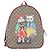 Zaino GUCCI GG Supreme PVC Beige Silver 501976 Auth 191263SM - vista 2